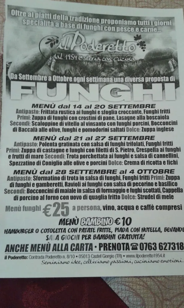 Menu_Il Poderetto 1954_Castel Giorgio_image_3