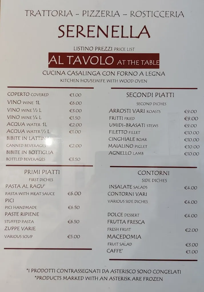 Menu_Trattoria Pizzeria Serenella_Città della Pieve_image_1