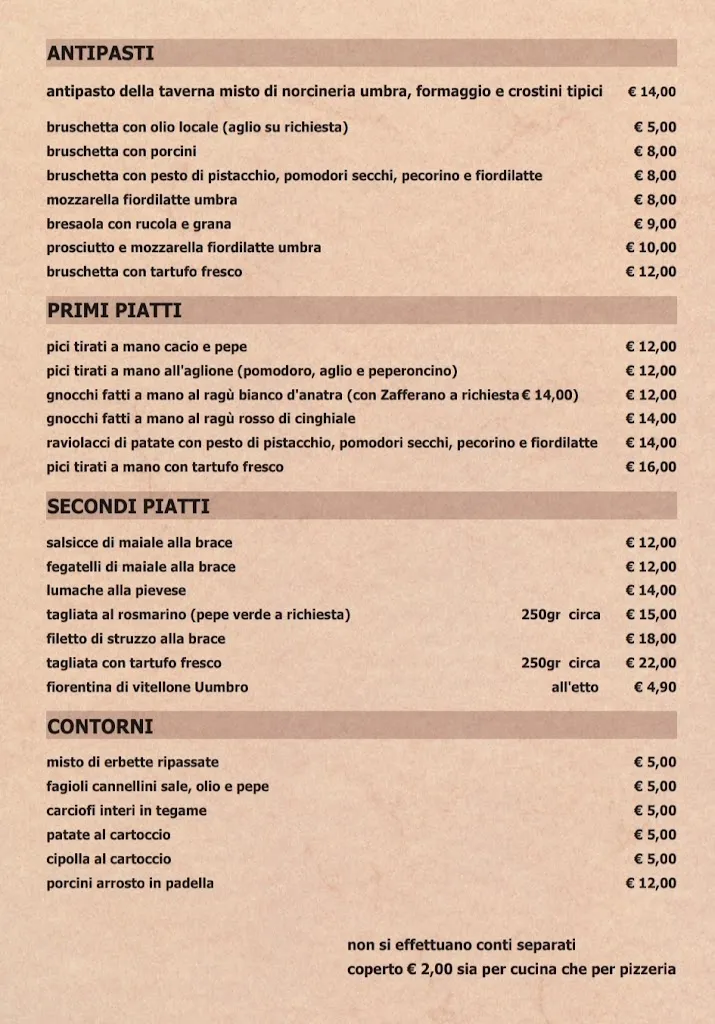 Menu_Ristorante Pizzeria Taverna del Perugino_Città della Pieve_image_1