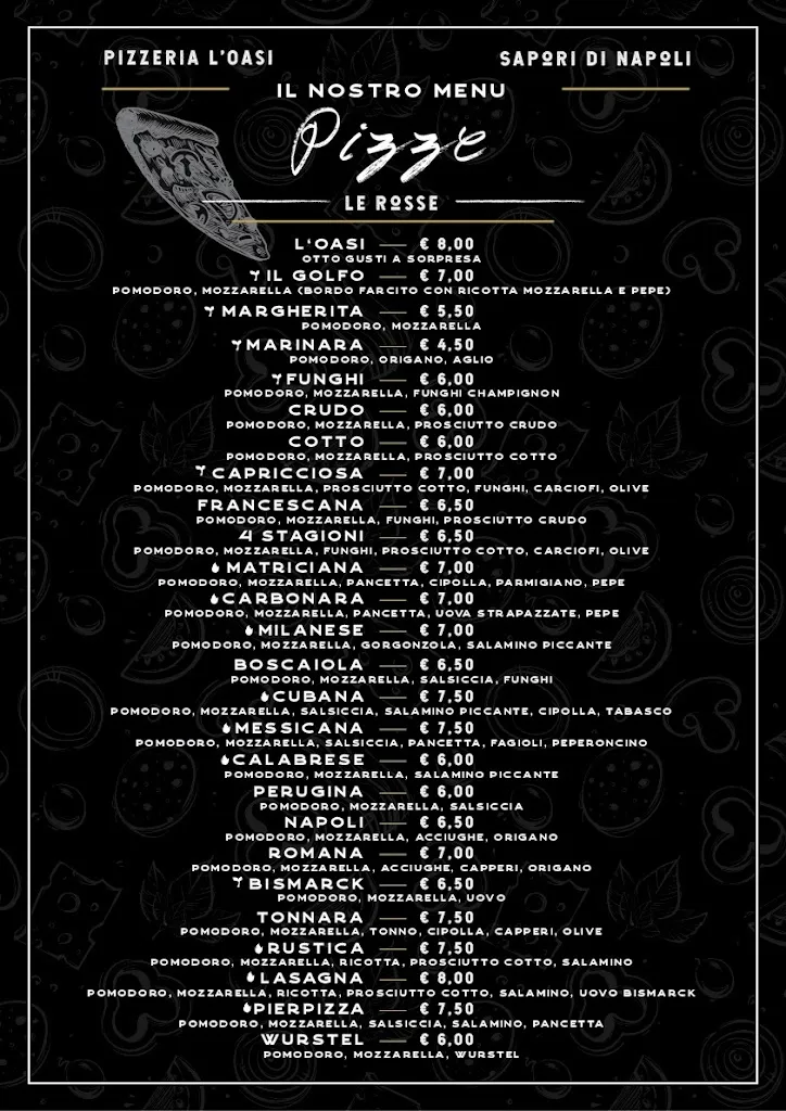 Menu_Pizzeria L'Oasi_Chiugiana-La Commenda_image_1