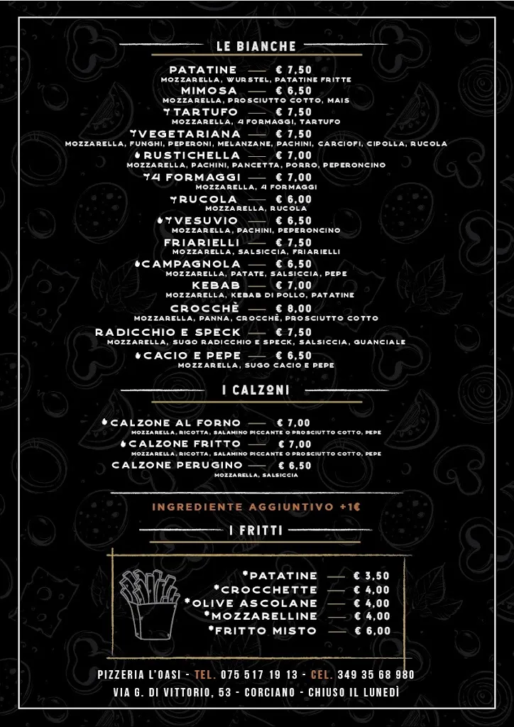 Menu_Pizzeria L'Oasi_Chiugiana-La Commenda_image_2