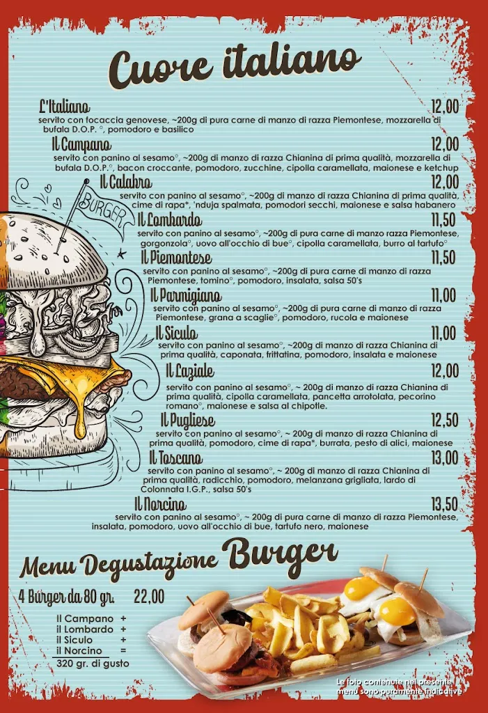 Menu_50's ristoburger_Chiugiana-La Commenda_image_4
