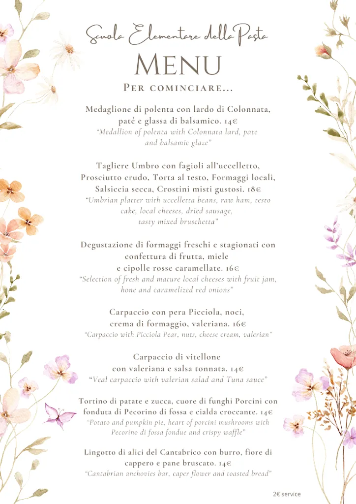 Menu_Scuola Elementare della Pasta_Castiglione del Lago_image_1