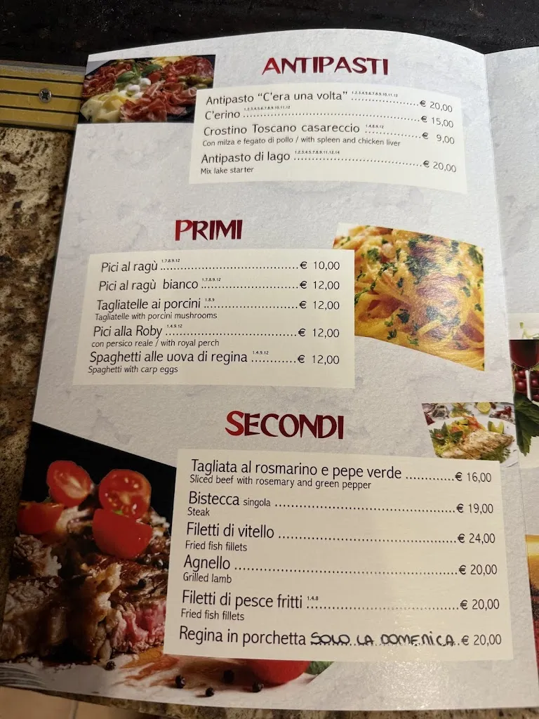 Menu_Ristorante Pizzeria C'era una volta_Castiglione del Lago_image_1