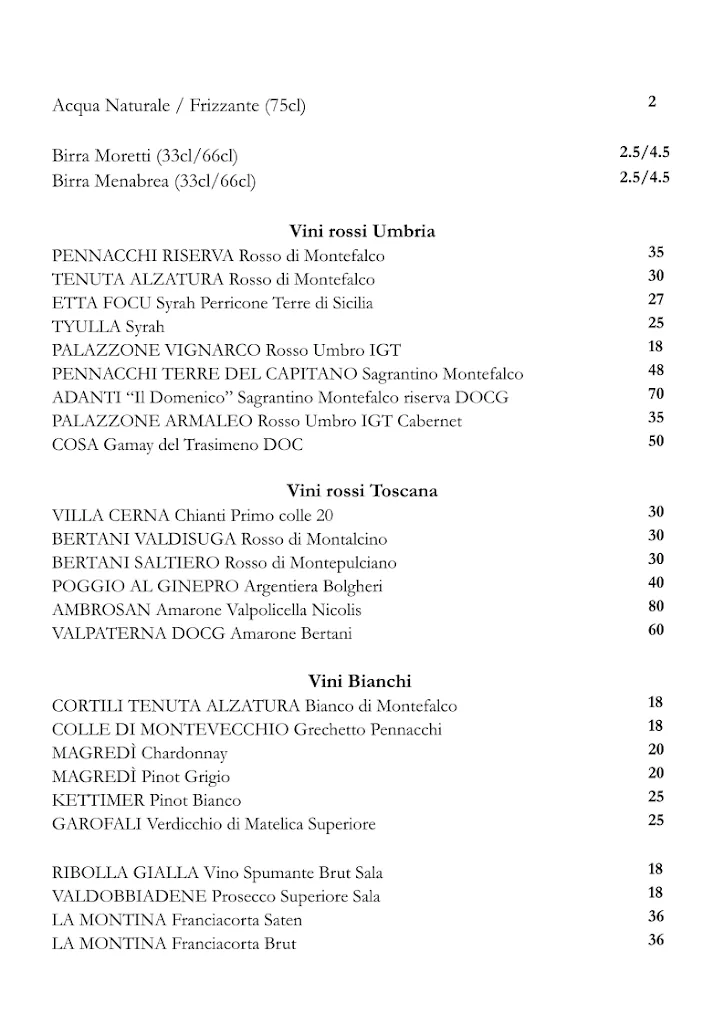 Menu_Vecchia Trattoria la bohème_Città di Castello_image_1