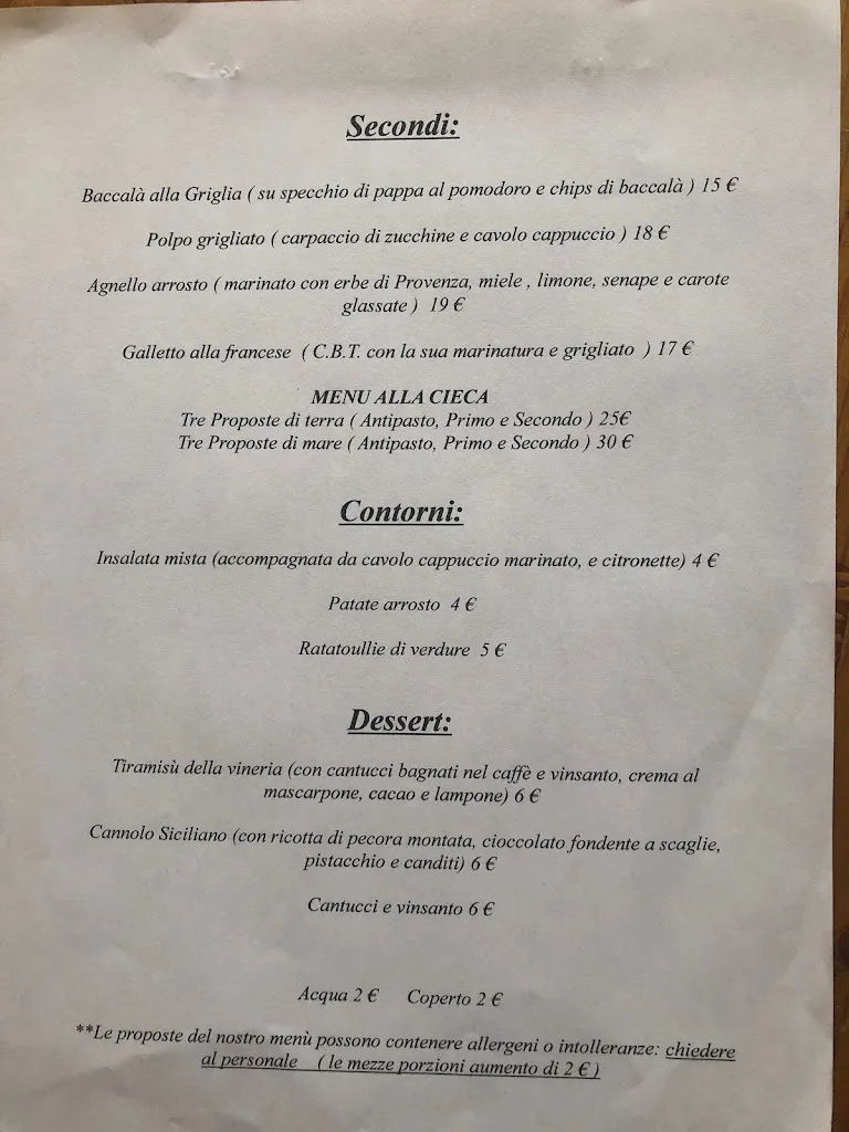 Menu_Alla Vineria Formaggeria Ristorante Bistrot_Città di Castello_image_1