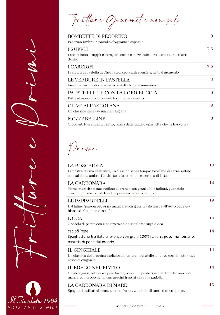Menu_Ristorante Il Fiaschetto1984 - Pizza Grill & Wine_Collepepe_image_1