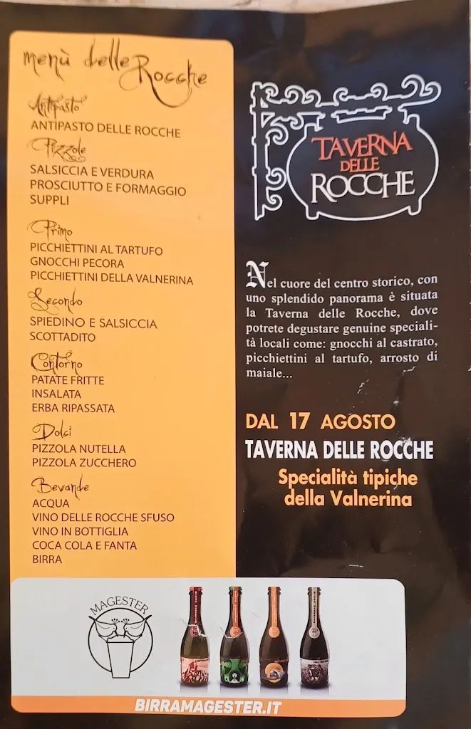 Menu_Taverna dell'Abadia - Taverna delle Rocche_Ferentillo_image_1