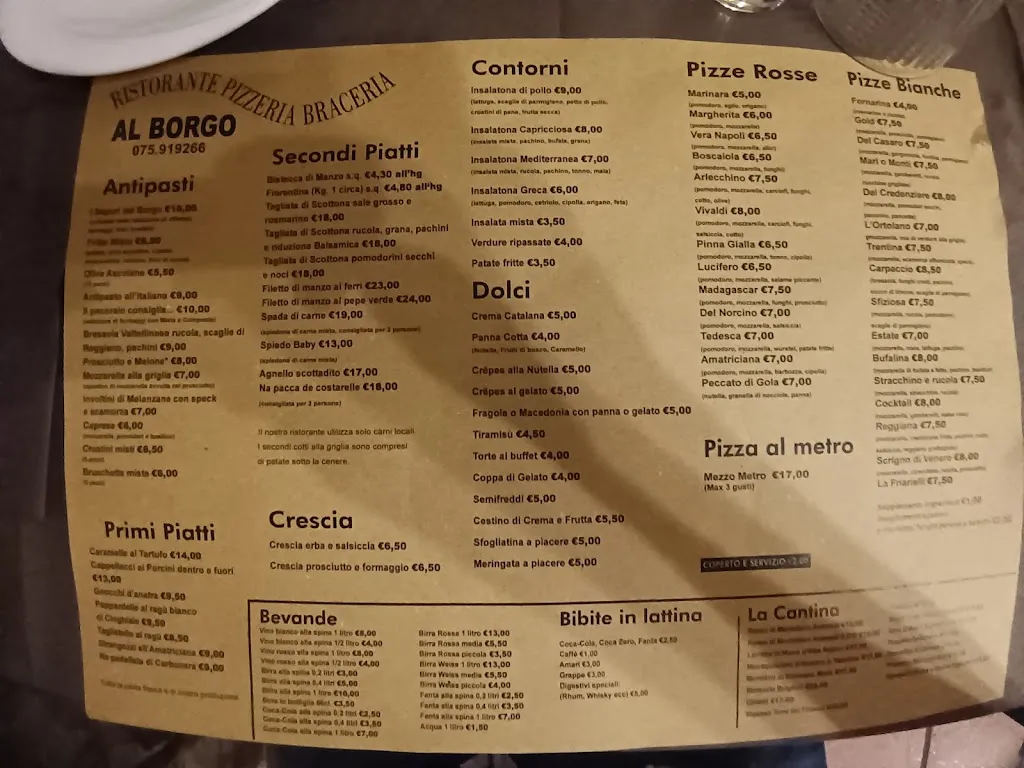 Menu_Pizzeria Braceria Al Borgo_Fossato di Vico_image_1
