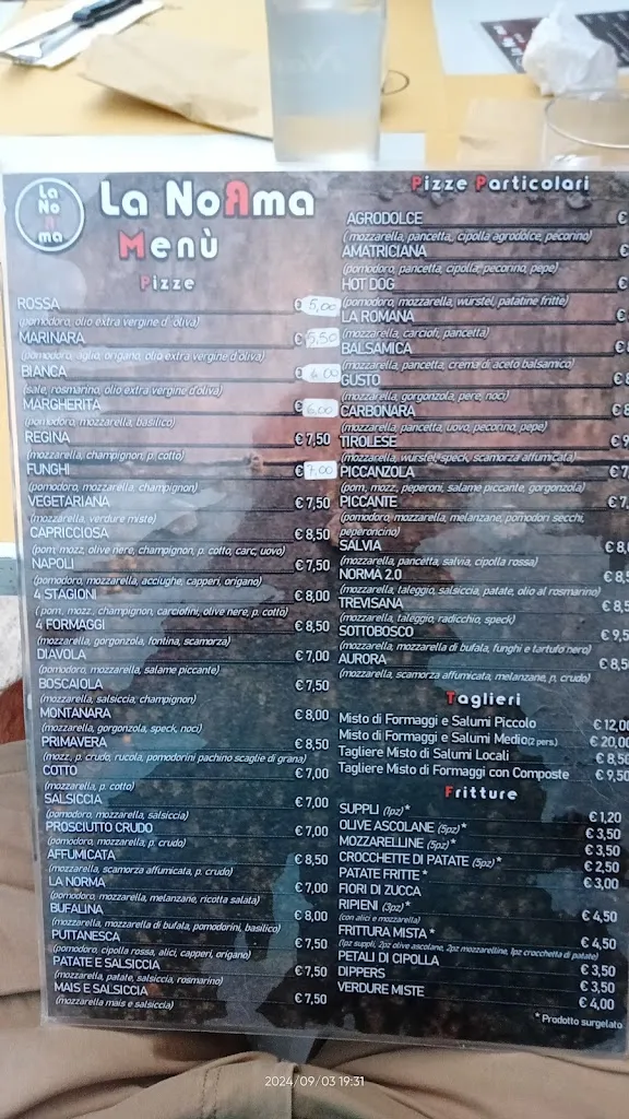 Menu_La NoRma Pizzeria_Guardea_image_1