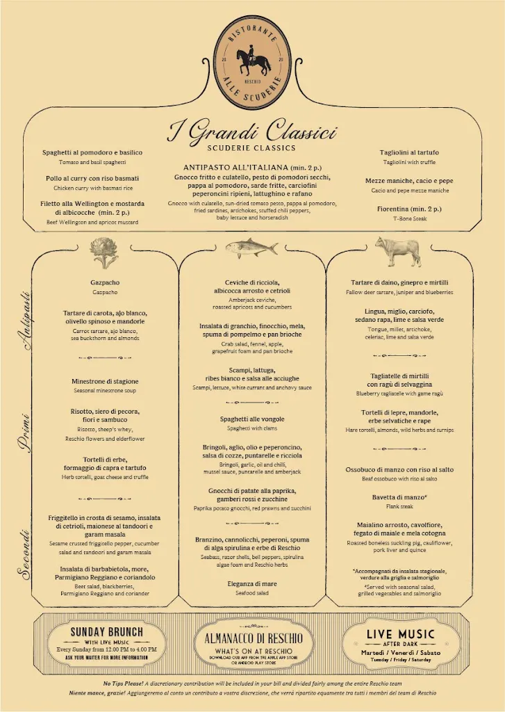 Menu_Ristorante Alle Scuderie di Reschio_Lisciano Niccone_image_1