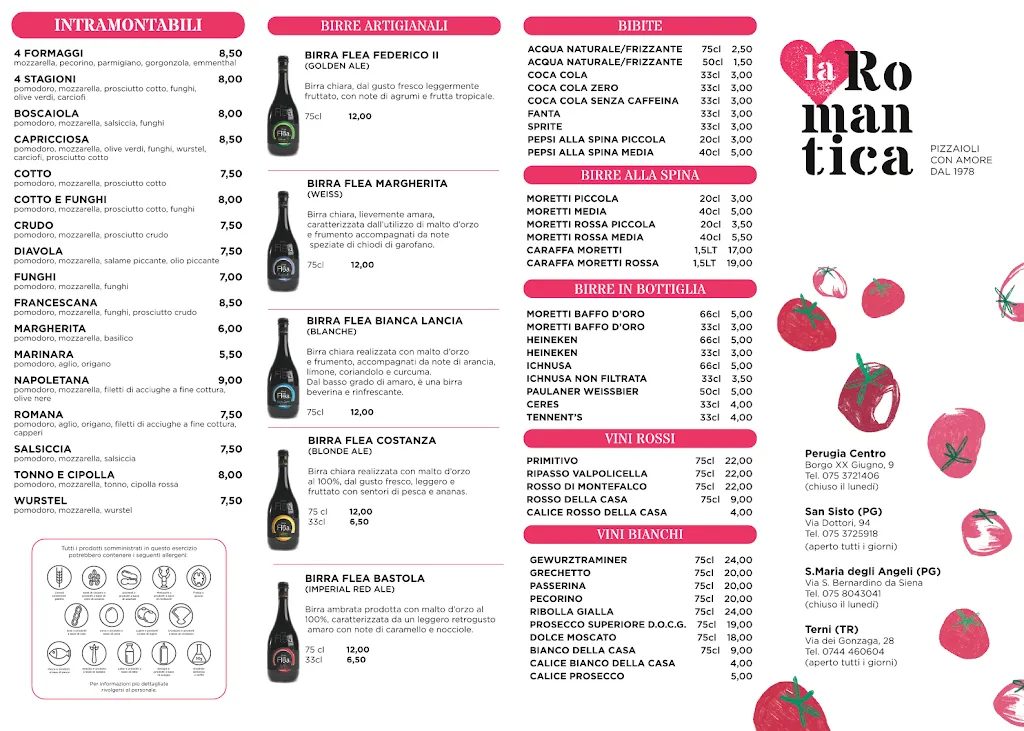 Menu_La Romantica Pizzeria - Magione_Magione_image_1