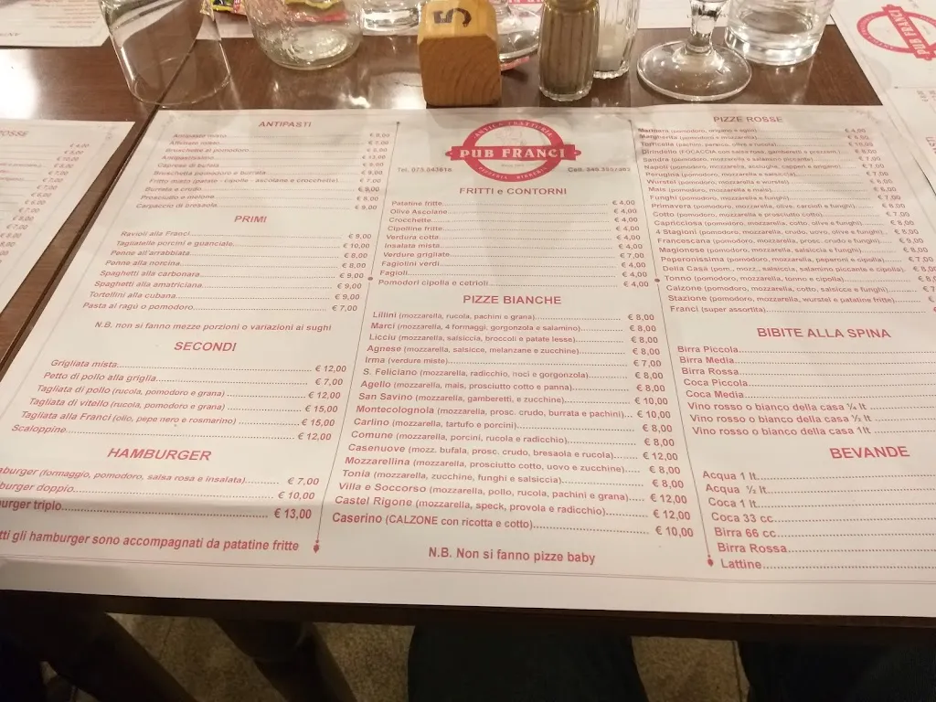 Menu_Ristorante pub pizzeria franci_Magione_image_2