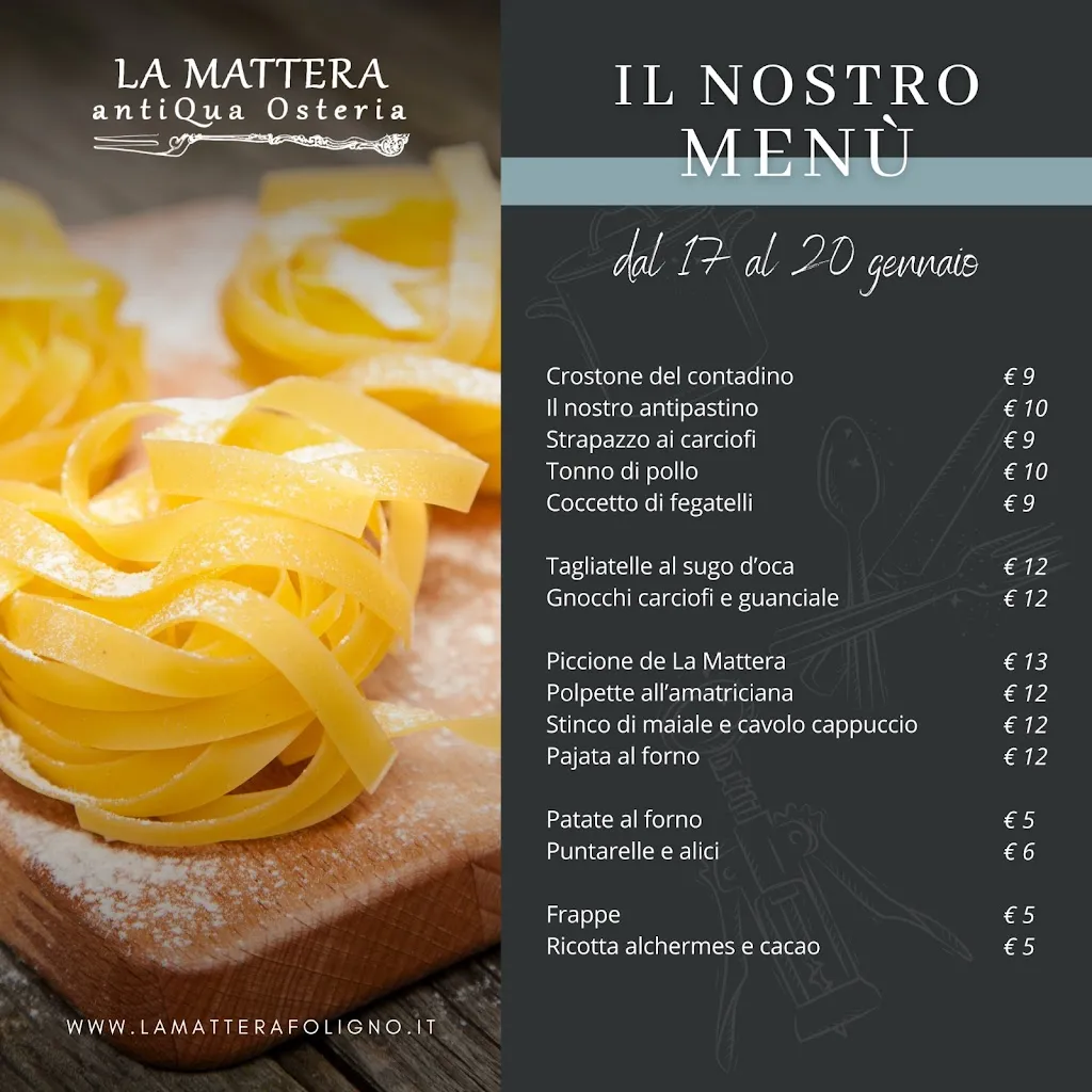 Menu_La Mattera antiQua Osteria_Foligno_image_2