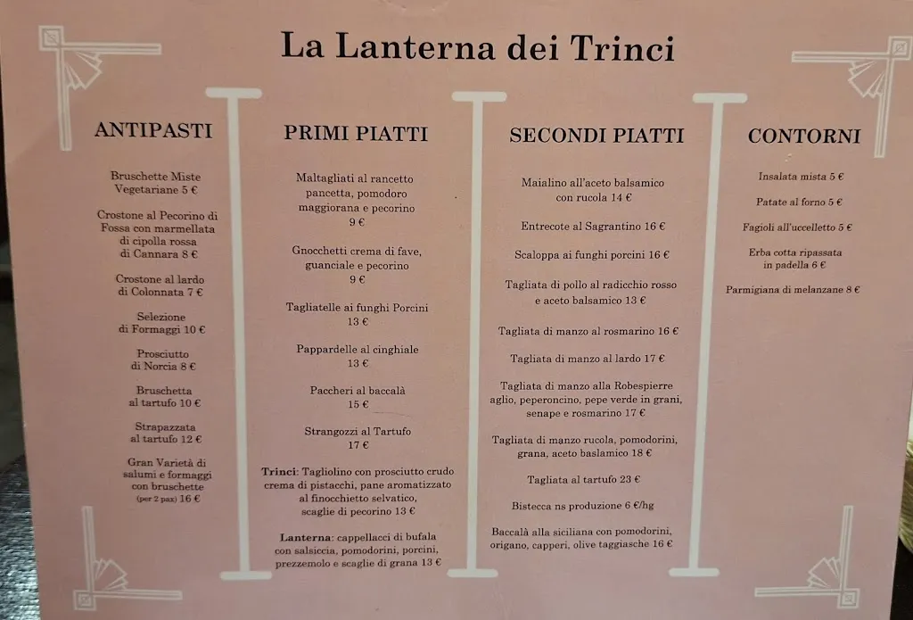 Menü_La Lanterna Dei Trinci_Foligno_Bild_3