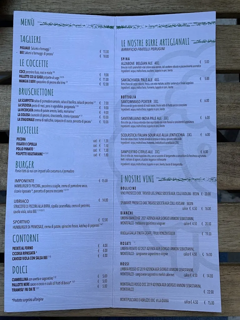 Menu_La Chicchetta Bistrot_Foligno_image_2