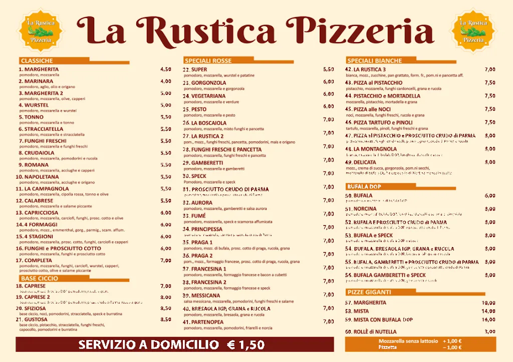 Menu_Pizzeria La Rustica Di Corvaglia Giovanni_Noicattaro_image_1