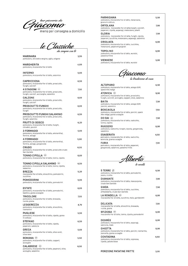 Menu_Bar Pizzeria da Giacomo_Montecchio_image_1