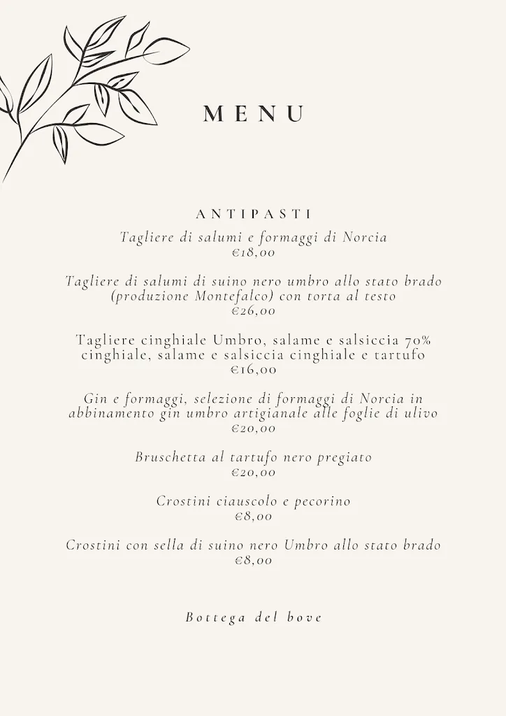 Menu_Bottega del Bove_Montefalco_image_1