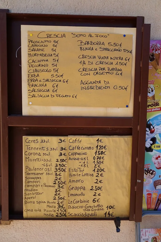 Menu_Pian Delle Stelle Crescia sotto ‘l foco, Ristorante, Pizzeria._Nocera Umbra_image_4