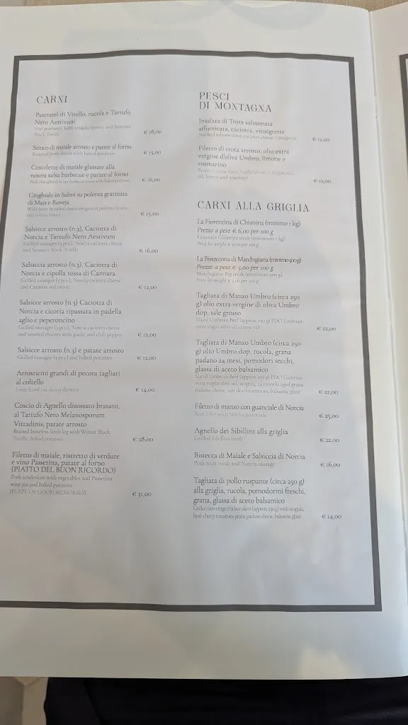 Menu_Granaro Del Monte Restaurant_Norcia_image_4
