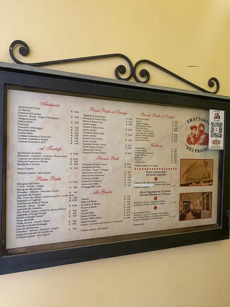 Menu_Restaurant Trattoria Dei Priori_Norcia_image_1