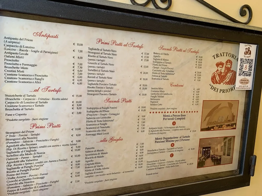 Menu_Restaurant Trattoria Dei Priori_Norcia_image_2