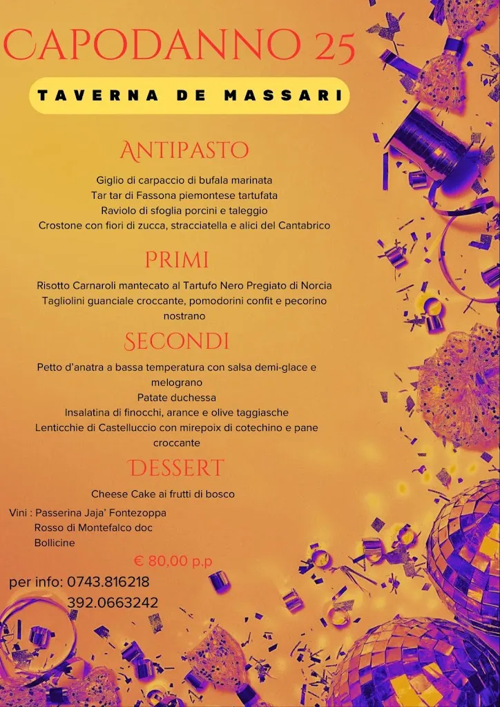 Menu_Ristorante Taverna De' Massari Norcia_Norcia_image_1