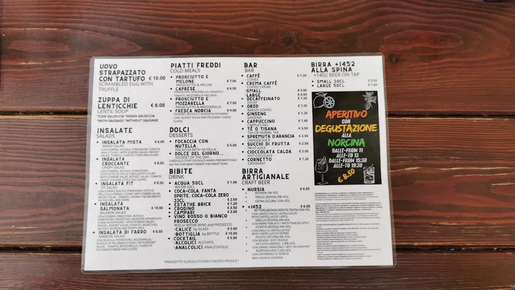 Menu_Pinko Panino_Norcia_image_3