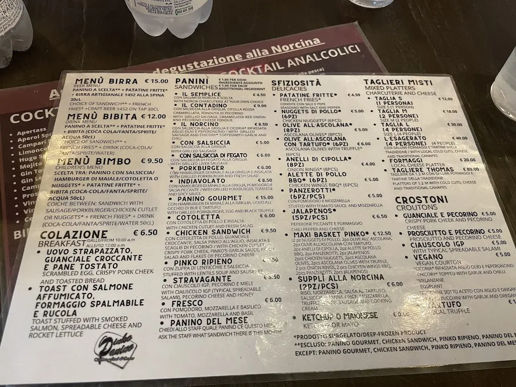 Menu_Pinko Panino_Norcia_image_4