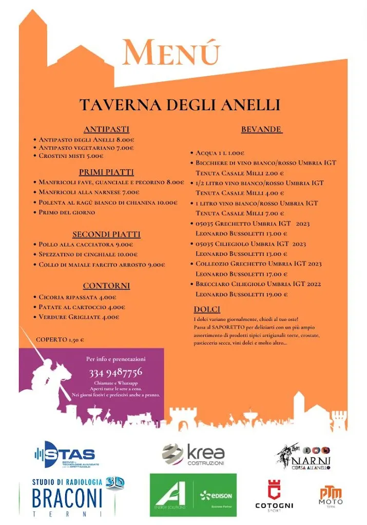 Menu_Taverna degli Anelli _Narni_image_1