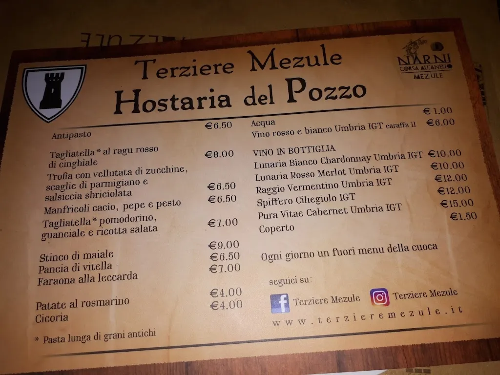 Menu_Osteria del Pozzo Terziere Mezule Narni_Narni_image_2