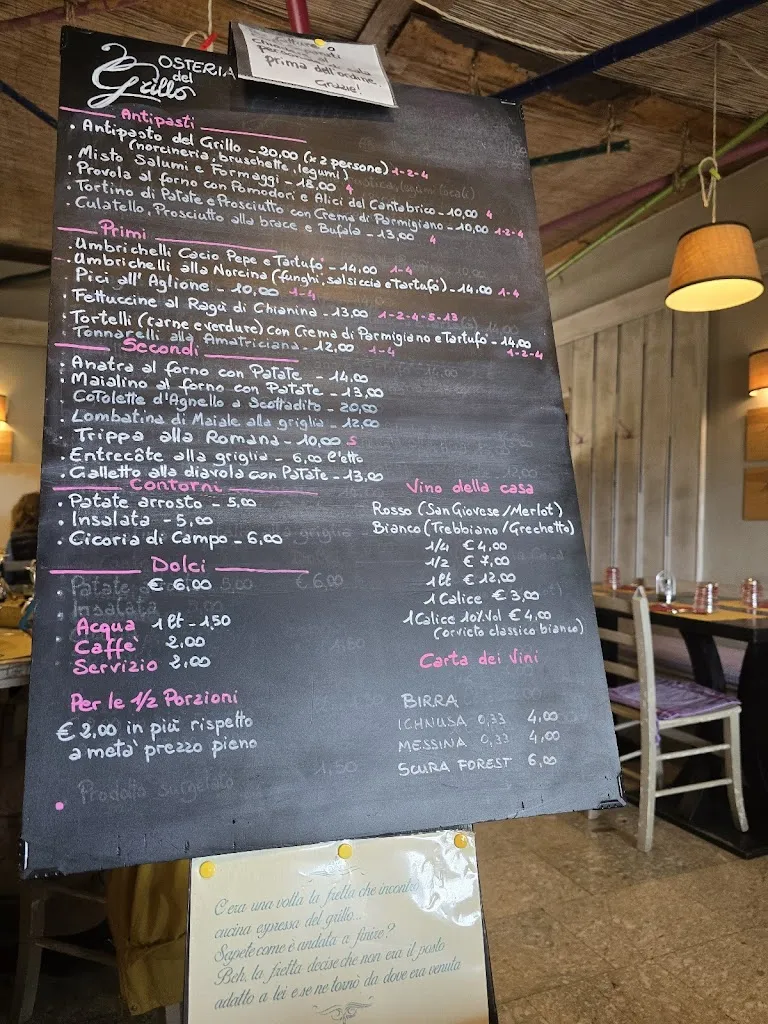 Menu_Osteria del Grillo_Orvieto Scalo_image_1