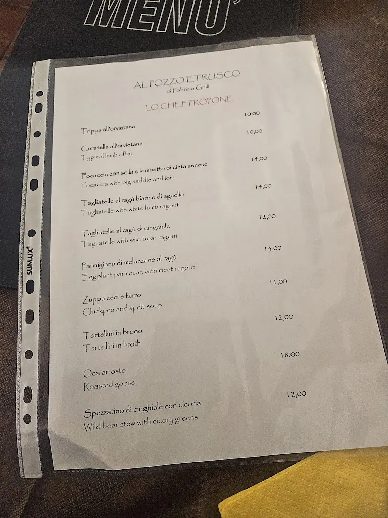 Menu_Al pozzo etrusco di Fabrizio Grilli_Orvieto Scalo_image_4