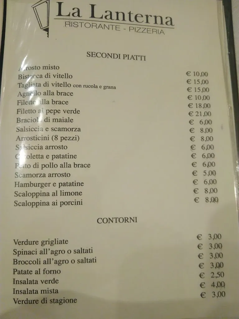Menü_La Lanterna Ristorante Pizzeria_Castel di Sangro_Bild_1