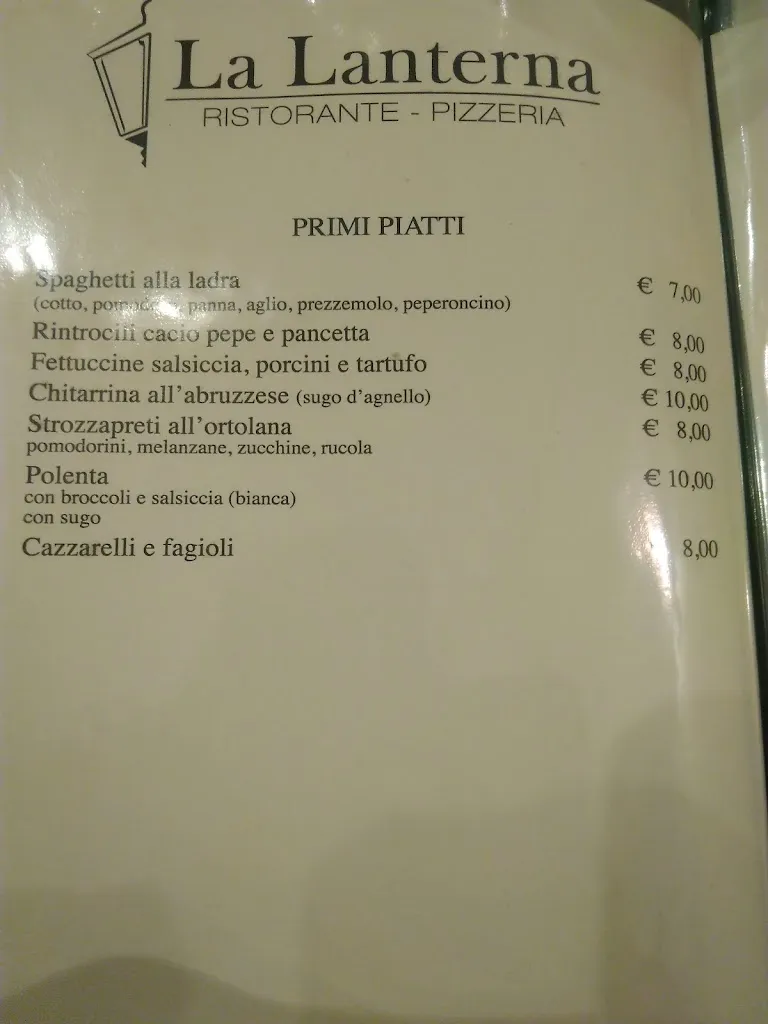 Menü_La Lanterna Ristorante Pizzeria_Castel di Sangro_Bild_2
