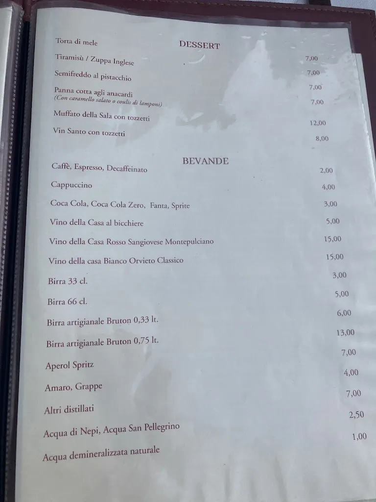 Menu_Trattoria dell' Orso_Orvieto Scalo_image_4