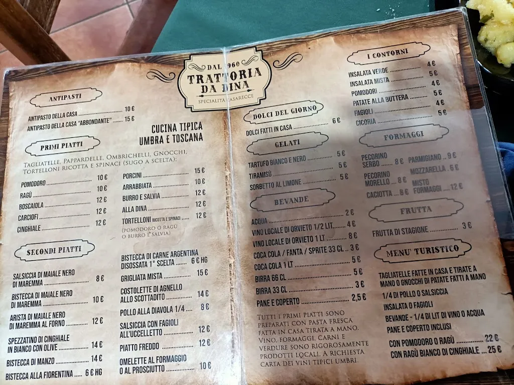 Menu_Trattoria da Dina_Orvieto Scalo_image_1