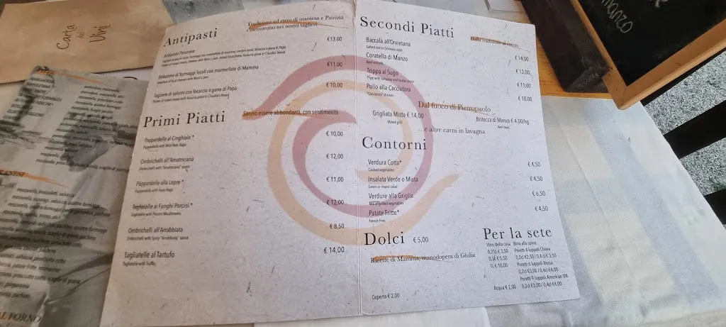 Menu_Trattoria Pizzeria Da Claudio_Porano_image_4