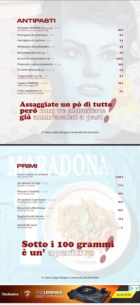 Menu_Terronia Trattoria Napoletana_Pozzuolo_image_1