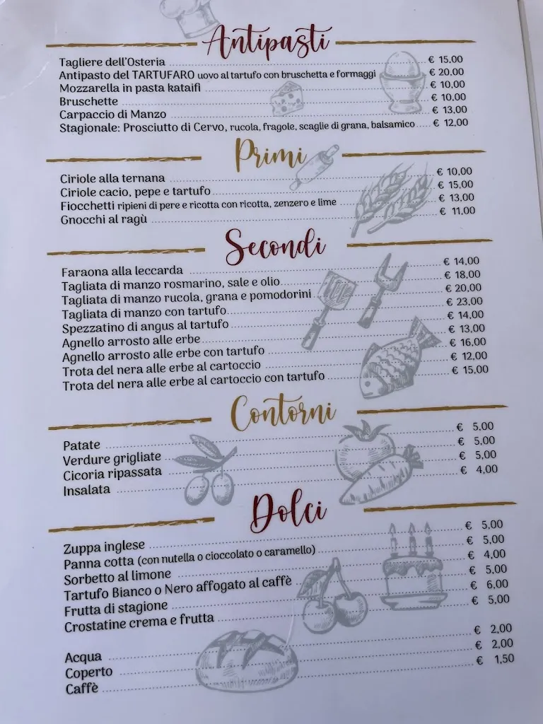 Menu_Osteria La Cascata_Provincia di Terni_immagine_2