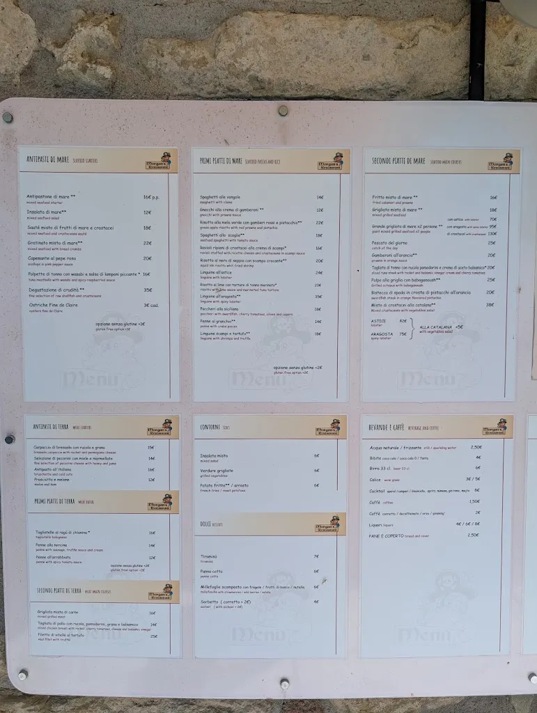 Menu_Morgan's Restaurant_Passignano sul Trasimeno_image_1