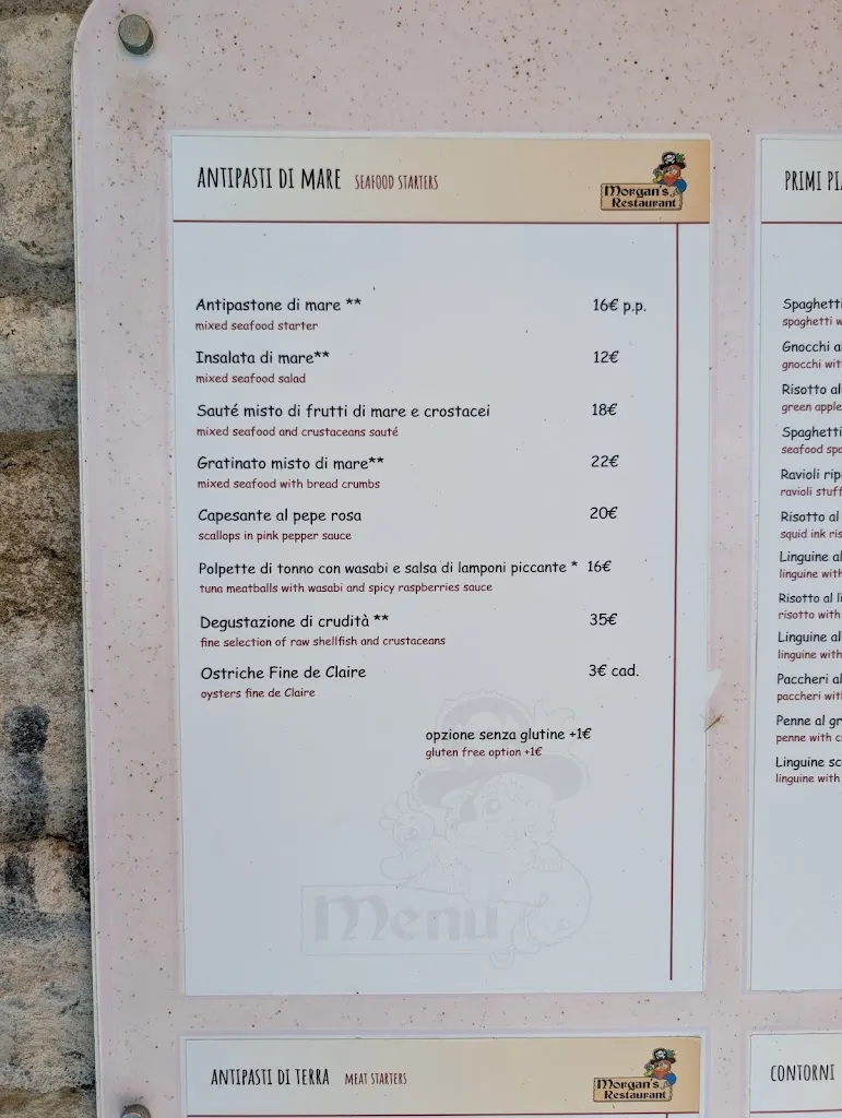 Menu_Morgan's Restaurant_Passignano sul Trasimeno_image_2