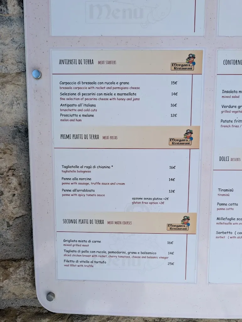 Menu_Morgan's Restaurant_Passignano sul Trasimeno_image_4