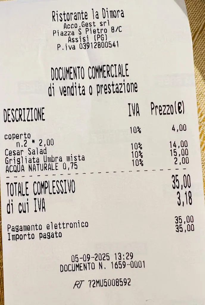 Dr. Rose Apex_Ristorante La Dimora_Rivotorto_review