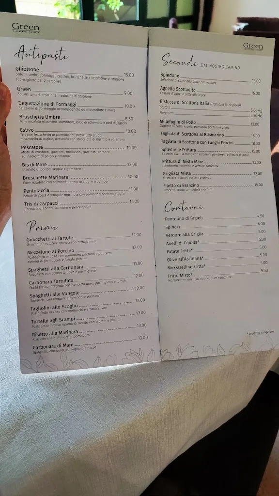 Menu_Ristorante Pizzeria Green_San Giustino_immagine_1