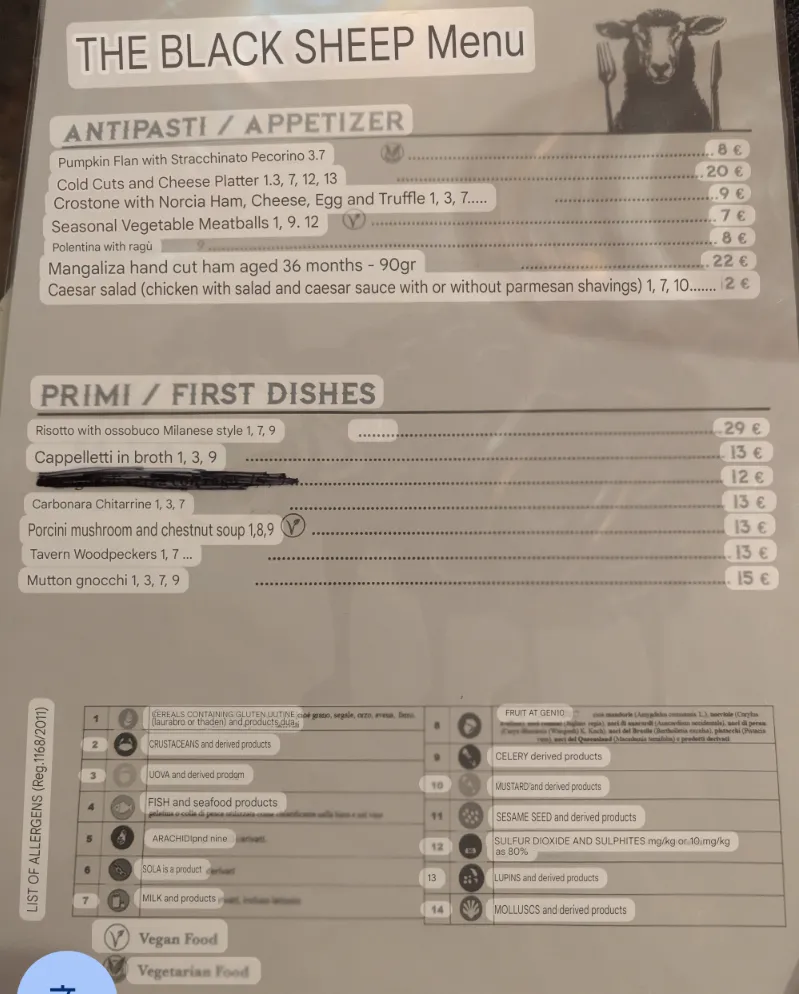 Menu_Osteria La Pecora Nera_San Gemini_immagine_2