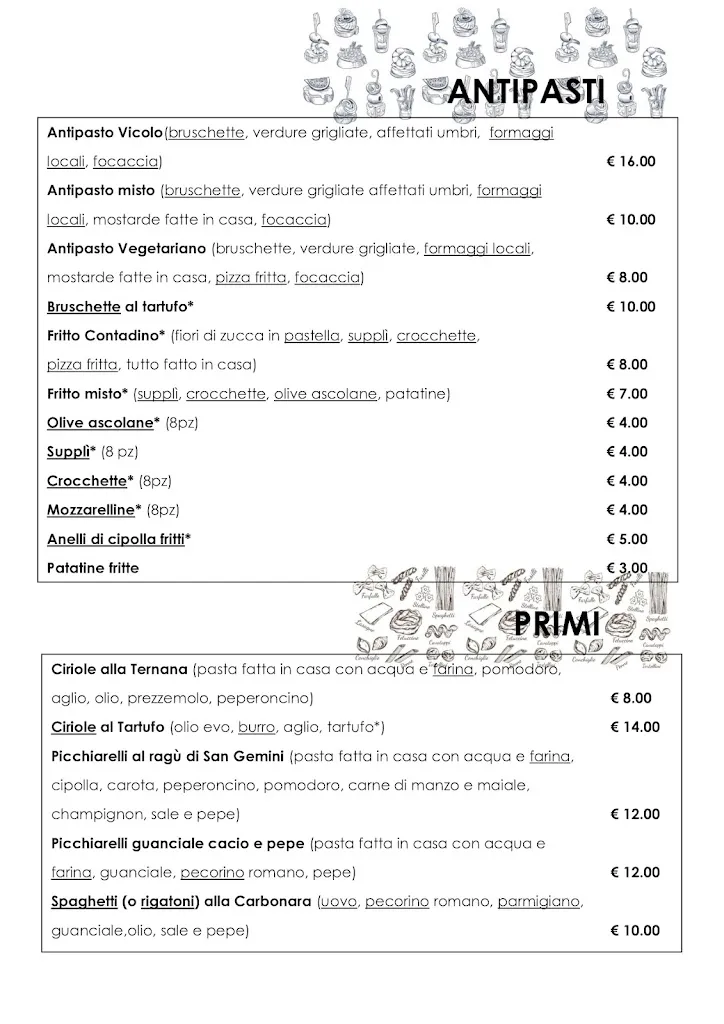 Menu_Il Vicolo pizzeria bistrot_San Gemini_image_4
