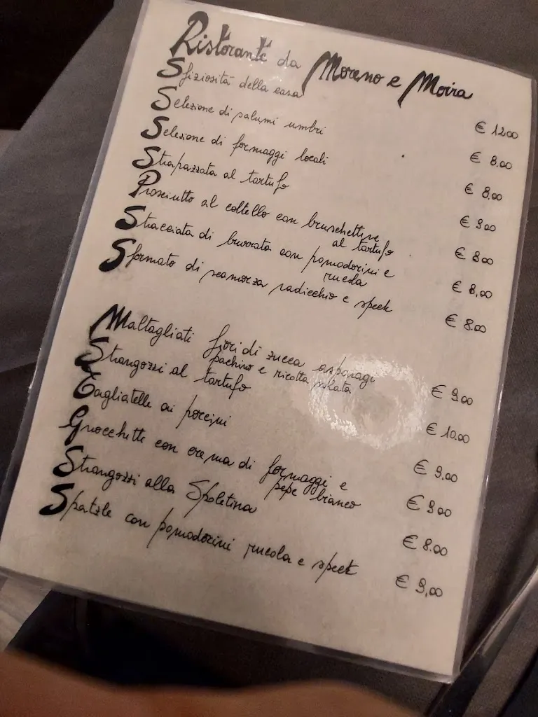 Menu_Ristorante Pizzeria da Moreno e Moira_San Martino in Trignano_image_1