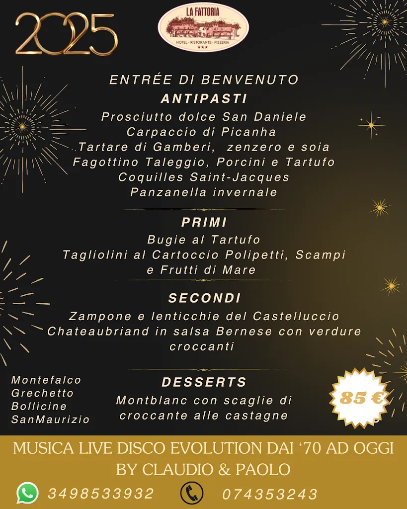 Menu_La Fattoria - RISTORANTE PIZZERIA_San Martino in Trignano_immagine_1